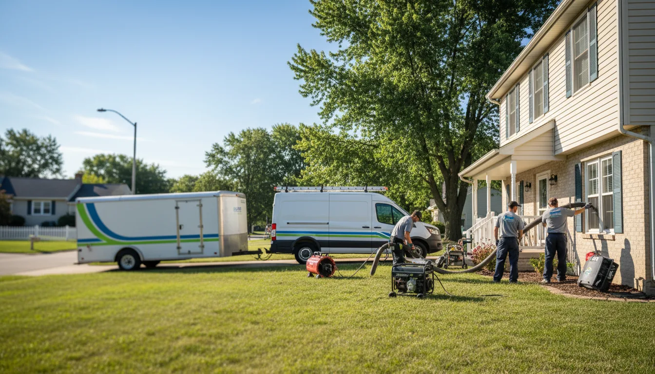 Flooded Basement Restoration And Cleanup With Repair in Grantsburg, WI near me